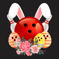 Bowling Easter Bunny Egg 2020 Rabbit Flowers Pascha Bowler T-shirt | Artistshot