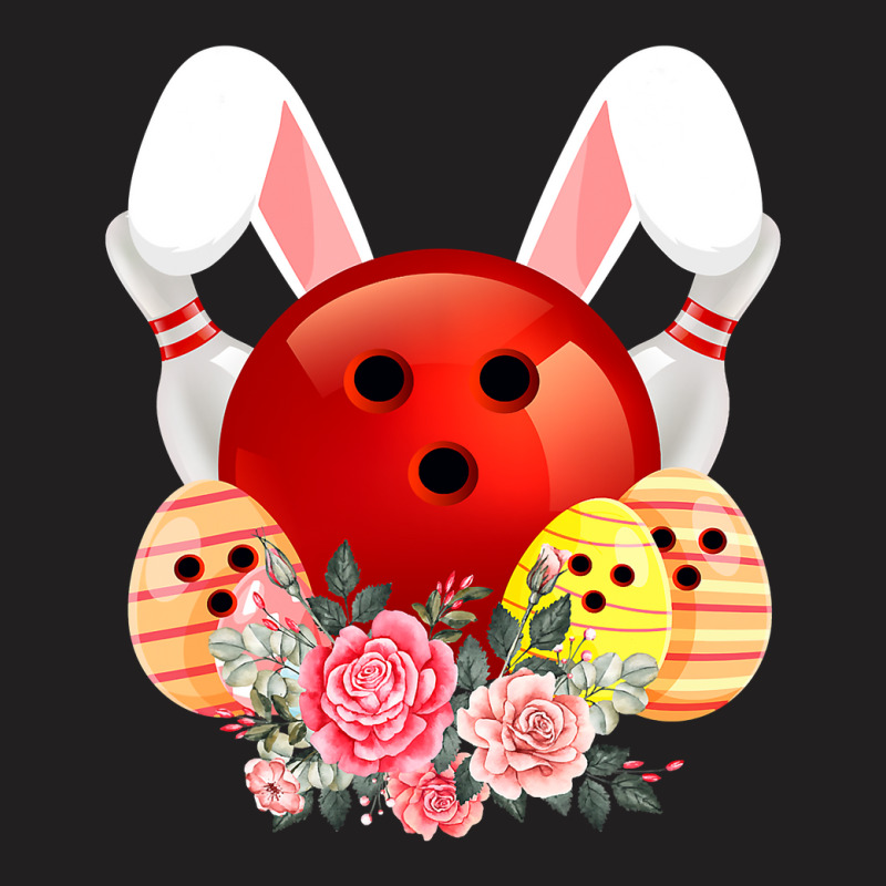 Bowling Easter Bunny Egg 2020 Rabbit Flowers Pascha Bowler T-Shirt by Haley1989 | Artistshot