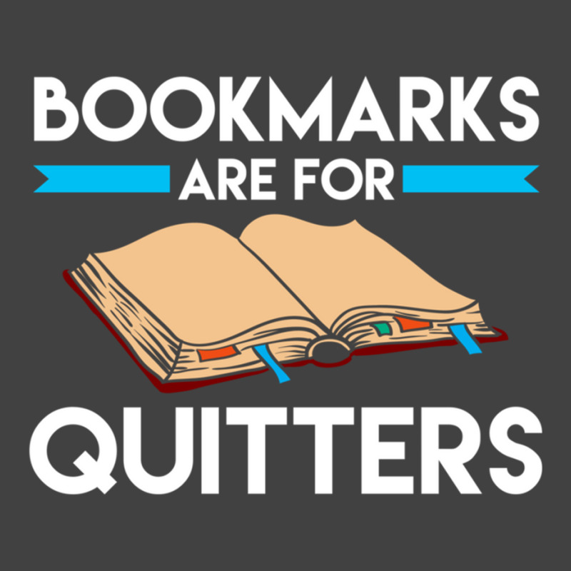 Bookmarks Are For Quitters Funny Reading Long Sleeve T Shirt Vintage T-Shirt by cm-arts | Artistshot