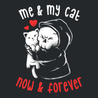 Me And My Cat Now And Forever -  Cute Kitty Skull Gift Crewneck Sweatshirt | Artistshot