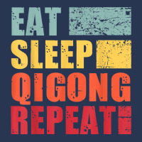 Eat Sleep Qigong Repeat T Shirt Men Denim Jacket | Artistshot