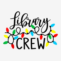 Library Crew Funny Christmas Lights Book Lover Bookworm 2022 T Shirt Adjustable Cap | Artistshot