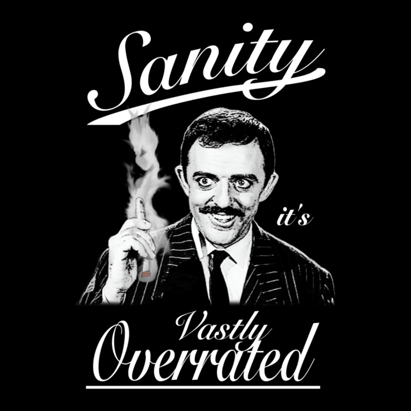 Gomez Addams- Sanity, It_s Vastly Overrated Cropped Hoodie by NADLIEDUMAS | Artistshot