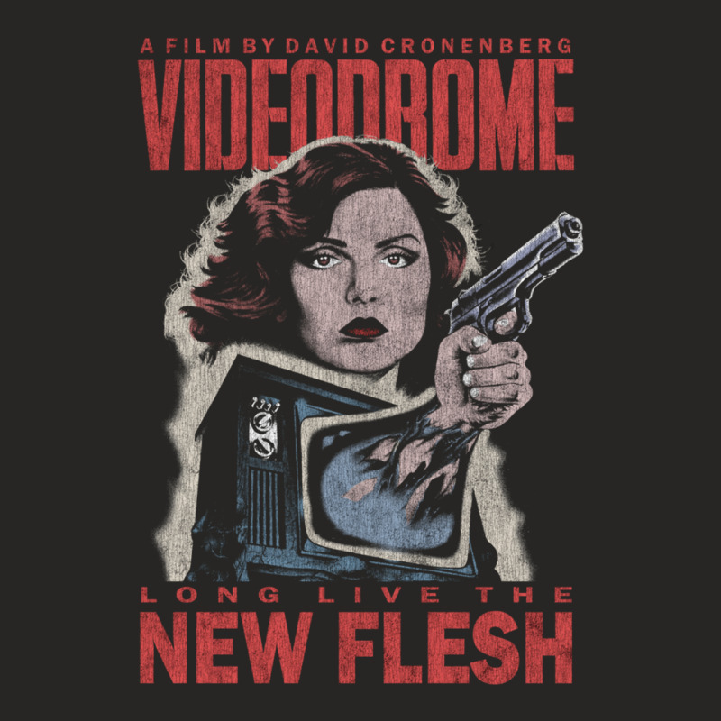 Videodrome (distressed) Ladies Fitted T-Shirt by cm-arts | Artistshot