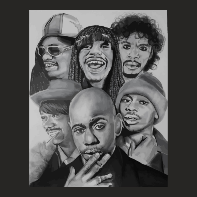 Dave Chappelle Transform Many Face Ladies Fitted T-Shirt by cm-arts | Artistshot