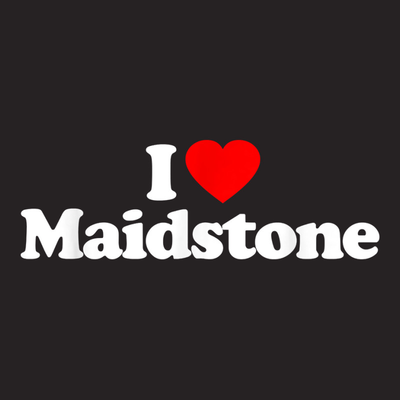 I Love Maidstone Heart Graphic   Funny T Shirt Vintage Cap by alyshasur9x | Artistshot