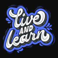 Live And Learn Blue Crop Top | Artistshot