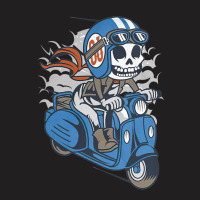 Skull Scooter, Skull, Scooter, Scooter Racing, Funny, Helmet, Motorcyc T-shirt | Artistshot