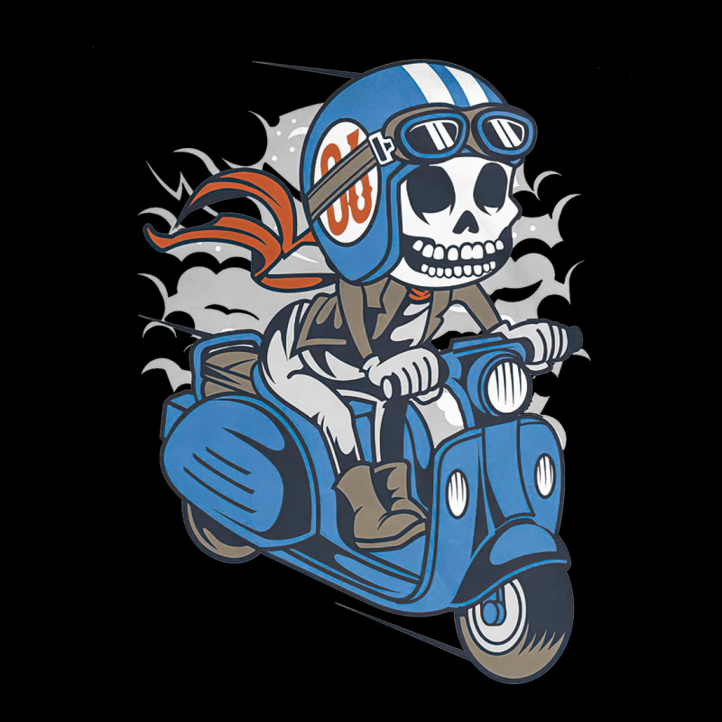 Skull Scooter, Skull, Scooter, Scooter Racing, Funny, Helmet, Motorcyc Lightweight Hoodie | Artistshot