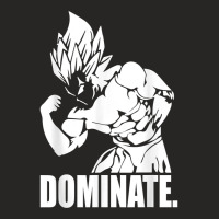 Dominate   Anime Gym And Workout Motivational T Shirt Ladies Fitted T-shirt | Artistshot