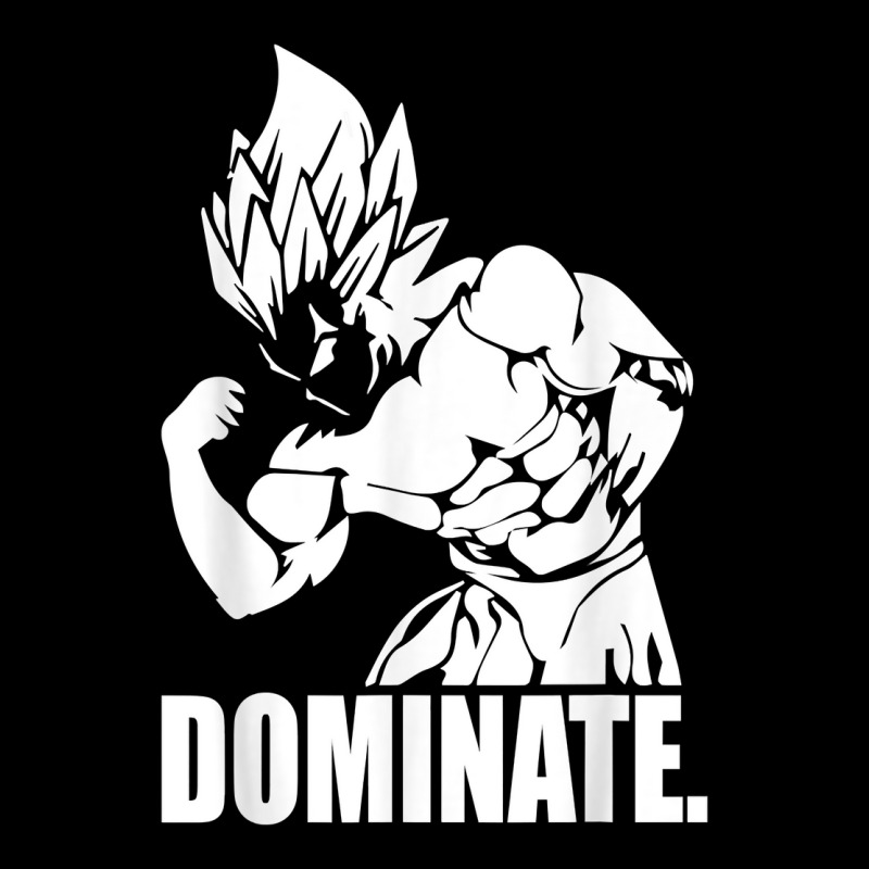 Dominate   Anime Gym And Workout Motivational T Shirt Maternity Scoop Neck T-shirt by cm-arts | Artistshot