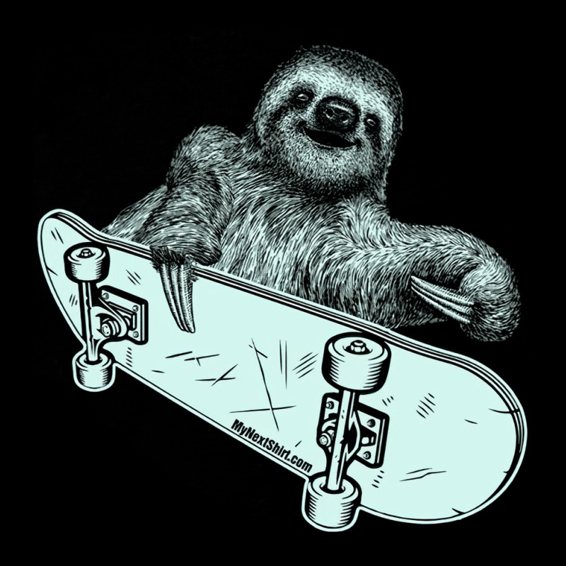 Sloth Riding A Skateboard, Sloth, Riding, Skateboard, Guys Animal, All Zipper Hoodie | Artistshot