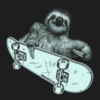 Sloth Riding A Skateboard, Sloth, Riding, Skateboard, Guys Animal, All Classic T-shirt | Artistshot