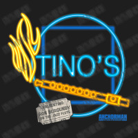 Anchorman Tino's Presenting Ron Burgundy On Jazz Flute Neon Classic T-shirt | Artistshot