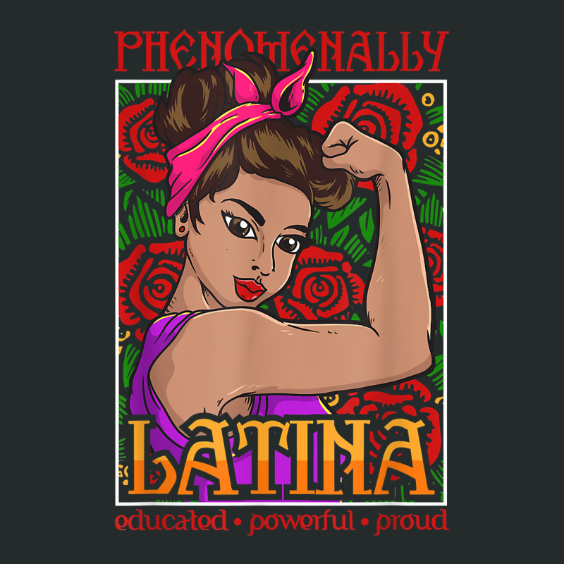 Phenomenally Latina Educated Powerful Proud, Latina Hispanic T Shirt Women's Triblend Scoop T-shirt by cm-arts | Artistshot