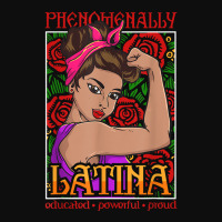 Phenomenally Latina Educated Powerful Proud, Latina Hispanic T Shirt Crop Top | Artistshot