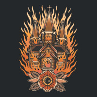 Burning Church, Burning Church Art, Burning Church Vintage, Burning Ch Crewneck Sweatshirt | Artistshot