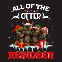 All Of The Otter Reindeer Funny Other Christmas, All Of The Otter Rein Waist Apron | Artistshot