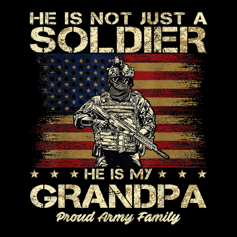 Proud Army Family He Is Not Just A Soldier He Is My Grandpa Men's 3/4 Sleeve Pajama Set | Artistshot