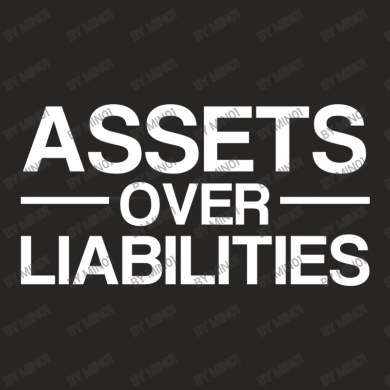 Assets Over Liabilities Accountant Ladies Fitted T-Shirt by Min01 | Artistshot