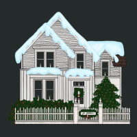 Murder House In Winter Women's Triblend Scoop T-shirt | Artistshot