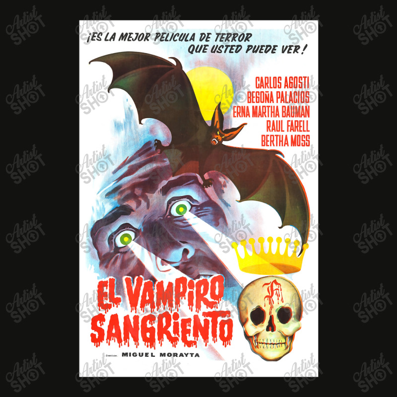 Vintage 1962 Horror Movie Poster El Vampiro Sangriento Scorecard Crop Tee by Min02 | Artistshot