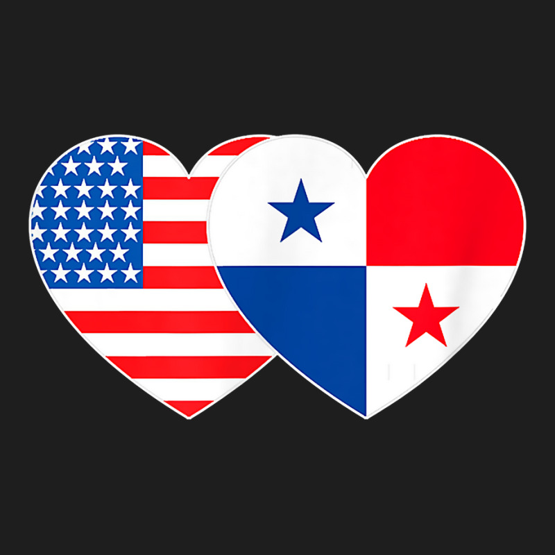 Panama&usa Flag Twin Heart For Panamian Americans Panamanian T Shirt Classic T-shirt by leiseyxlmorit | Artistshot