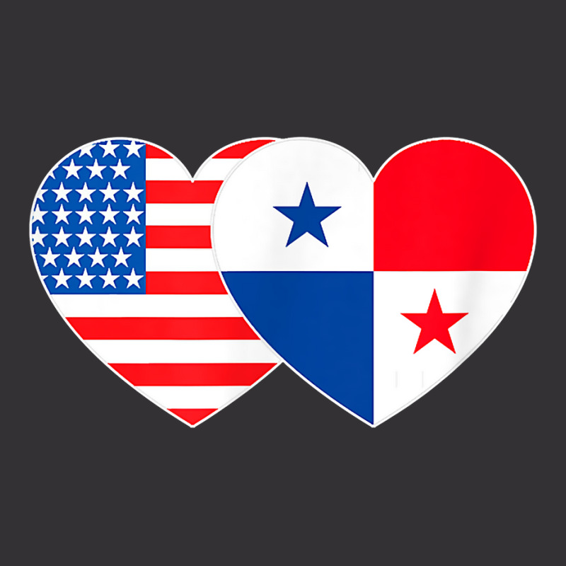 Panama&usa Flag Twin Heart For Panamian Americans Panamanian T Shirt Vintage Short by leiseyxlmorit | Artistshot