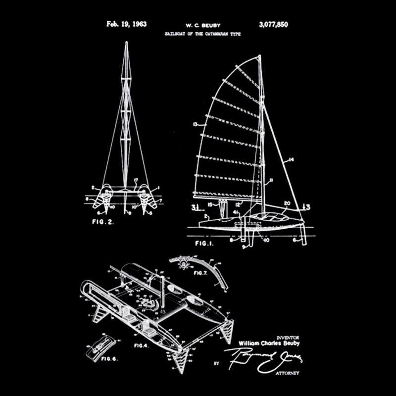 Catamaran Sailboat Patent Print, Catamaran Sailboat Patent, Catamaran, Baby Tee by SHOPUYTY | Artistshot