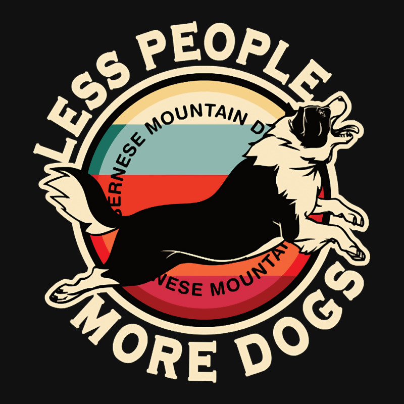 Less People More Dogs, Bernese Mountain Dog, Less People More Dogs Lov Baby Bibs | Artistshot