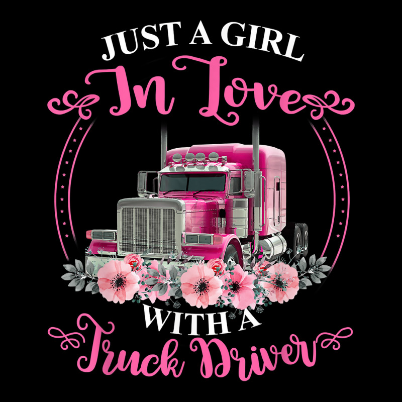 Just A Girl In Love With A Truck Driver Truck Loving Wife Men's 3/4 Sleeve Pajama Set | Artistshot