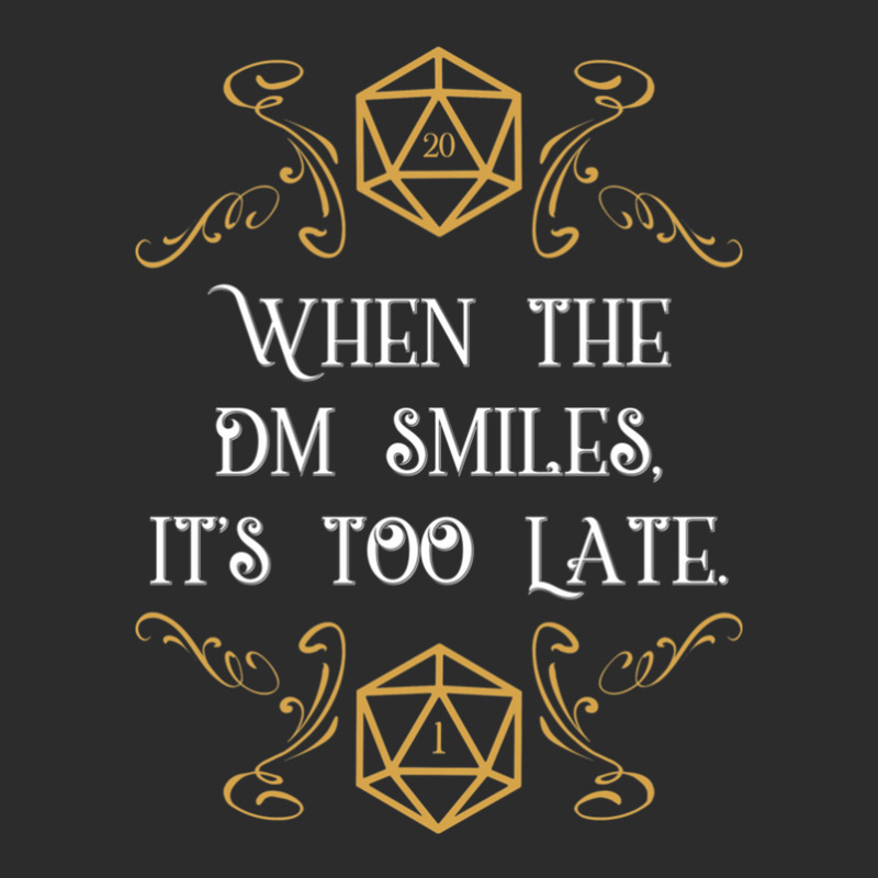 When The Master Smiles It's Too Late 20 Sided Dice Exclusive T-shirt | Artistshot