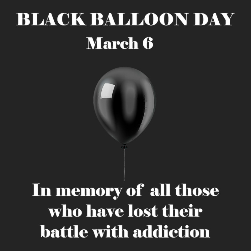 Black Balloon Day Overdose Awareness Addition T 3/4 Sleeve Shirt | Artistshot