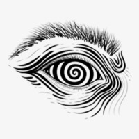 Hypnotic Eye Ladies Fitted T-shirt | Artistshot