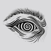 Hypnotic Eye Women's Triblend Scoop T-shirt | Artistshot