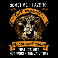 I Have To Tell Myself Again And Again Cow Heifer Fitted Scoop Lightweight Hoodie | Artistshot