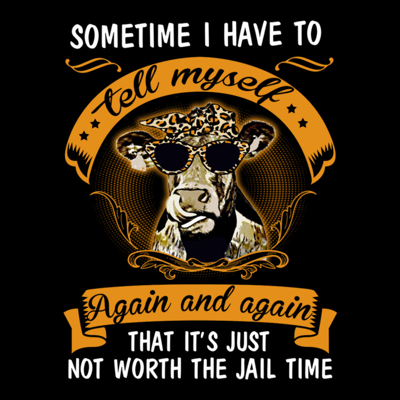 I Have To Tell Myself Again And Again Cow Heifer Fitted Scoop Lightweight Hoodie | Artistshot