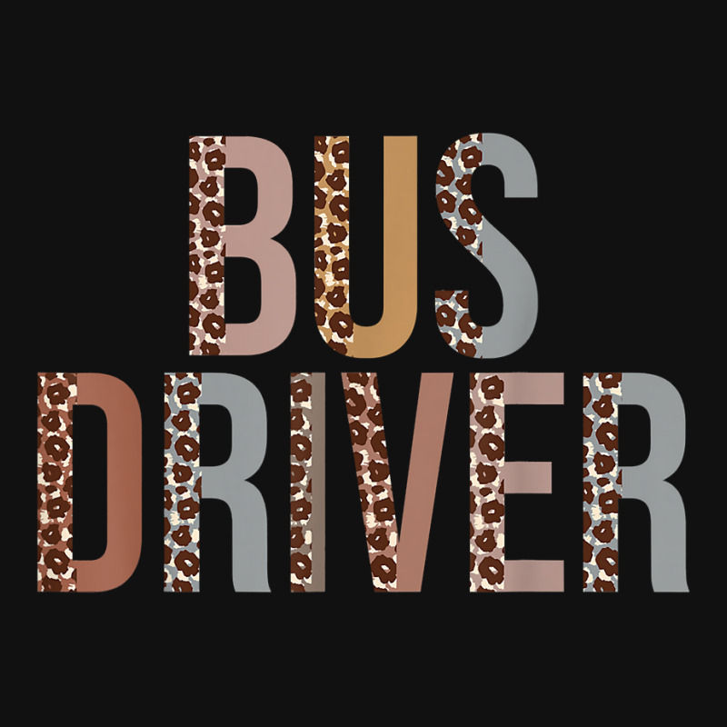 Leopard Bus Driver Supplies Funny Back To School Portrait Canvas Print | Artistshot