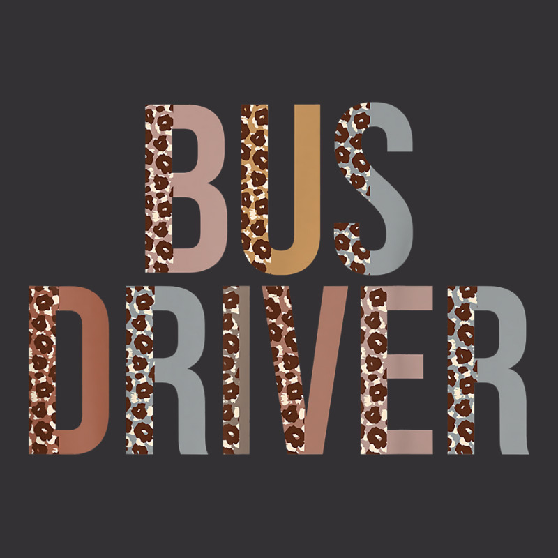 Leopard Bus Driver Supplies Funny Back To School Vintage Hoodie And Short Set | Artistshot