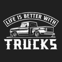 Life Is Better With Trucks Truck Driver Pickup Trucks Drawstring Bags | Artistshot