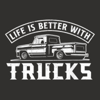 Life Is Better With Trucks Truck Driver Pickup Trucks Champion Hoodie | Artistshot