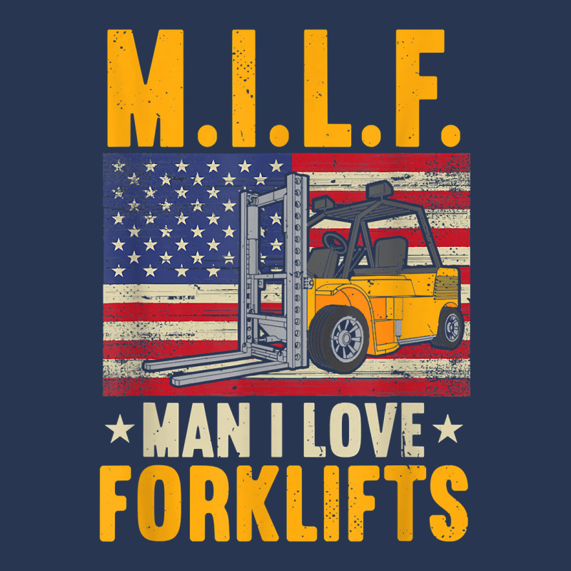 M.i.lf Man I Love Forklifts Men Denim Jacket | Artistshot