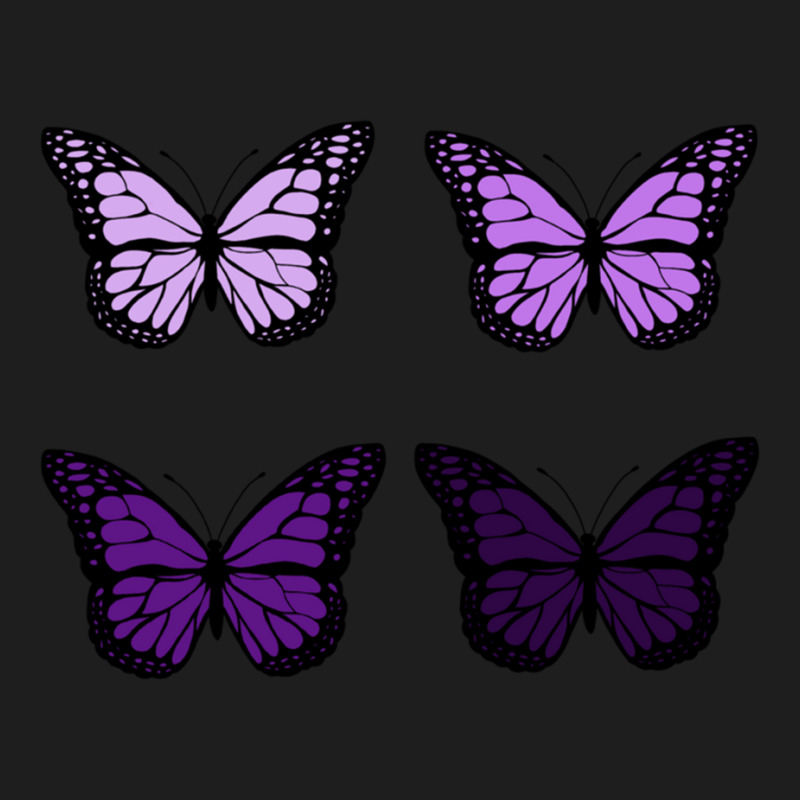 Purple Butterfly 4 Pcs Set Classic T-shirt | Artistshot