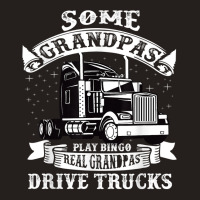 Mens Grandpa, Truck Driver Cool Gift For The Trucker Grandpa Tank Top | Artistshot