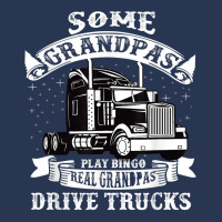 Mens Grandpa, Truck Driver Cool Gift For The Trucker Grandpa Men Denim Jacket | Artistshot