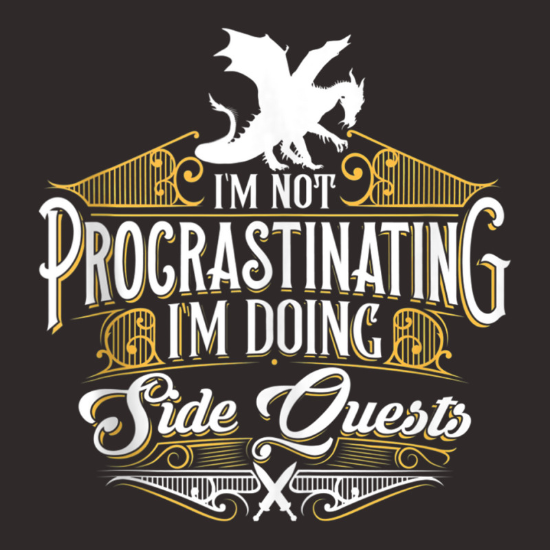 Not Procrastinating Side Quests Funny Rpg Gamer Dragons Tank Top Racerback Tank by cm-arts | Artistshot