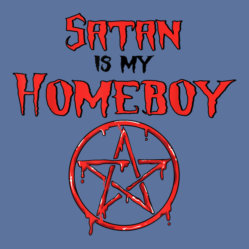 Satan Is My Homeboy   Satanic Satanism Pentagram T Shirt Lightweight Hoodie by cm-arts | Artistshot