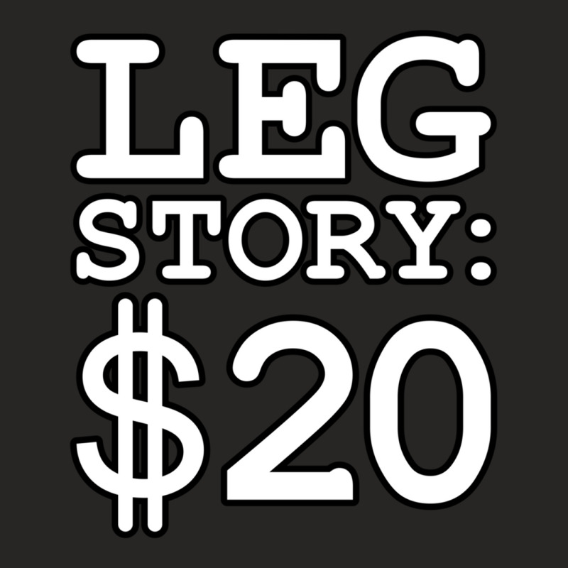 Leg Story $20 Funny Amputee Prosthetic Surgery Graphic Long Sleeve T S Ladies Fitted T-Shirt by cm-arts | Artistshot