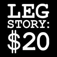 Leg Story $20 Funny Amputee Prosthetic Surgery Graphic Long Sleeve T S Cropped Sweater | Artistshot