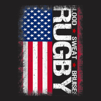 Usa Rugby American Flag Distressed Rugby 4th Of July Gift T-shirt | Artistshot